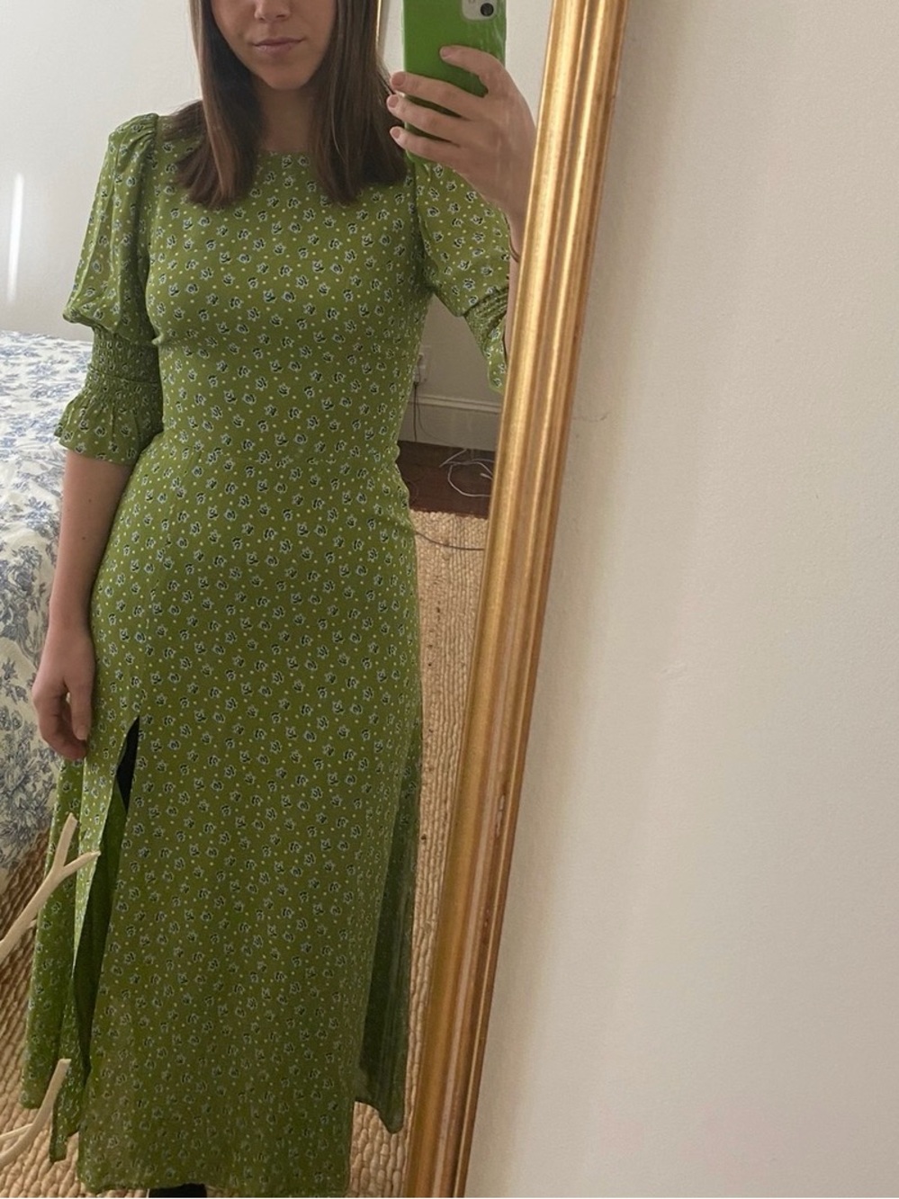 Reformation Carolena Midi Floral Dress